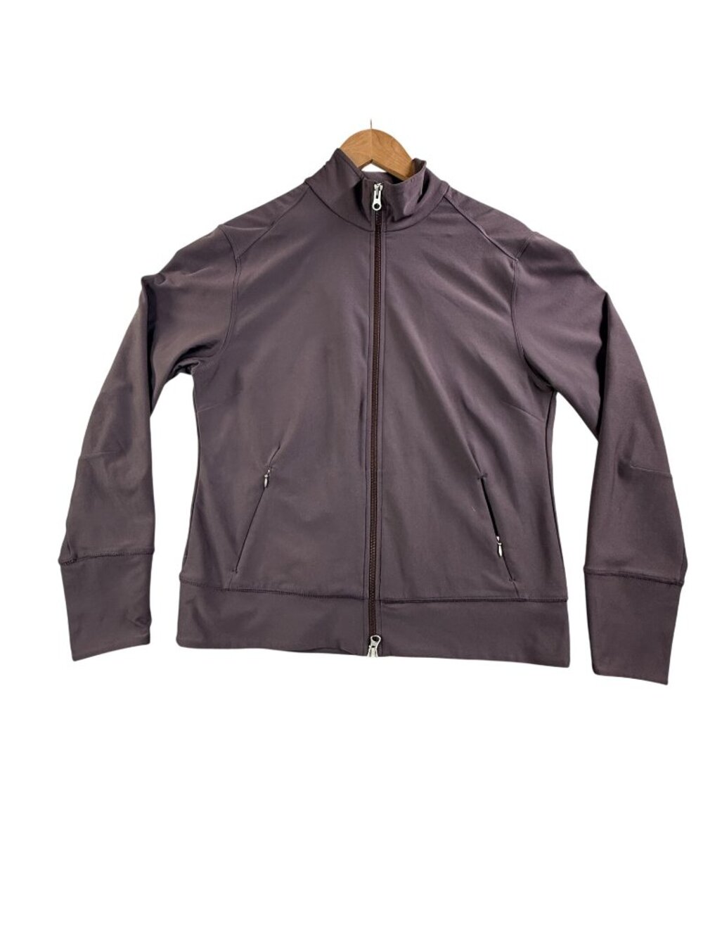 Lucy Jacket Womens Large Brown Lucy Tech Full Zip Track Athletic Yoga Running